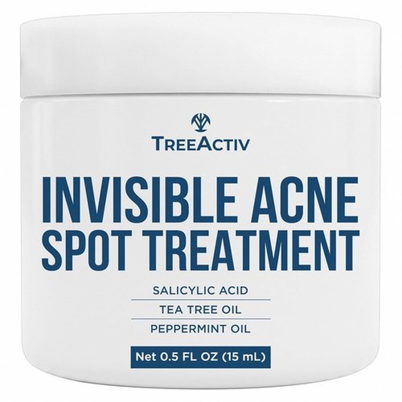 TreeActiv Acne Spot Cream - Clear-Drying Formula with Salicylic Acid & Tea Tree Oil | 150+ Uses for Acne-Prone Skin