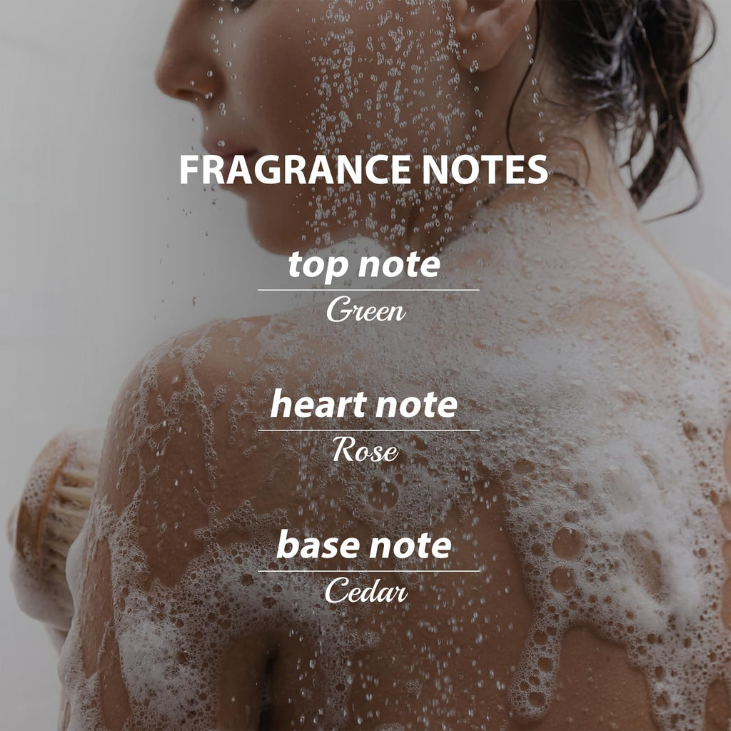Bee & Flower Moisturizing Body Wash Rose Shower Gel Body Wash Botanical Essential Perfumed Liquid Bath Soap Gentle Cleansing and Moisturizing Dry and Sensitive Skin - 21.9 Fl Oz