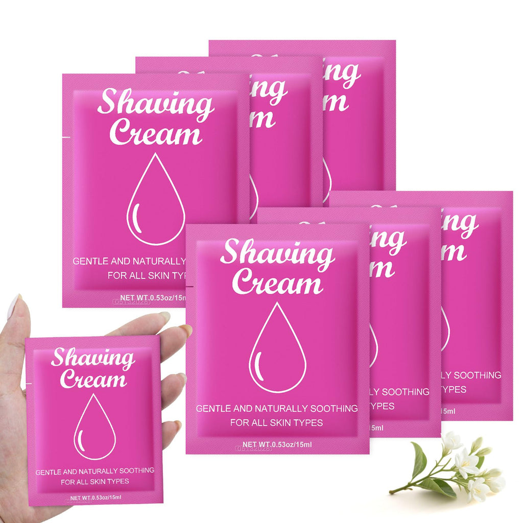 fafortune Womens Shaving Cream Bulk Travel,0.53oz Shave Gel for Women,Care Dry Skin Womens Shave Gel for Travel Guests (Pack of 50,Jasmine)