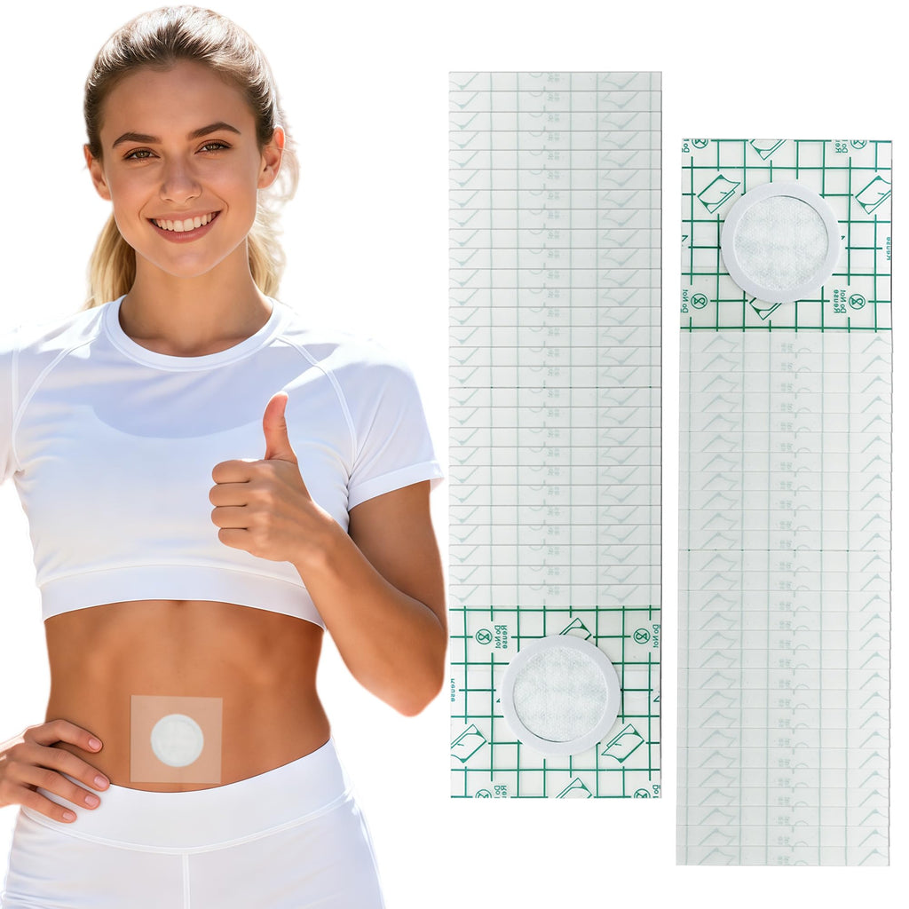 54Pack Castor Oil Belly Button Patches – 3.2"x3.2" Ultra-Thin Waterproof No-Wash Anti-Leak Castor Oil Pack Wrap, Skin-Friendly PU Film Patches for Belly Button Care & Wellness (Oil Not Included)