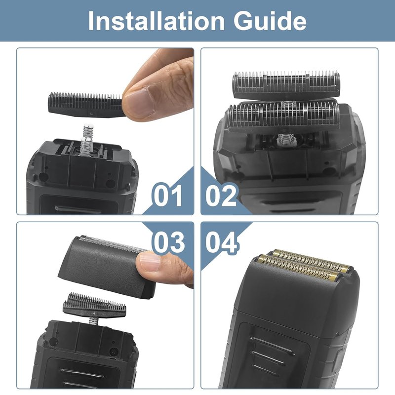 Wahl 5 Star Series Replacement Foil - 2 Pack for Vanish Shaver 8173-700 | Durable Black Design
