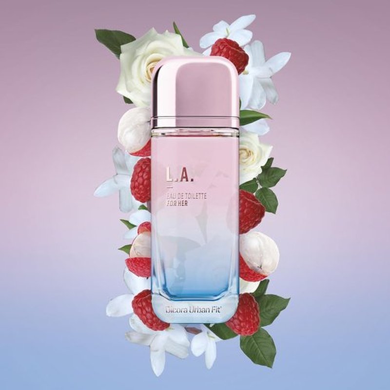 Dicora Urban Fit LA Perfume for Women | Long-Lasting Fragrance with Raspberry, Lychee & Rose - 5.07 oz EDT Spray