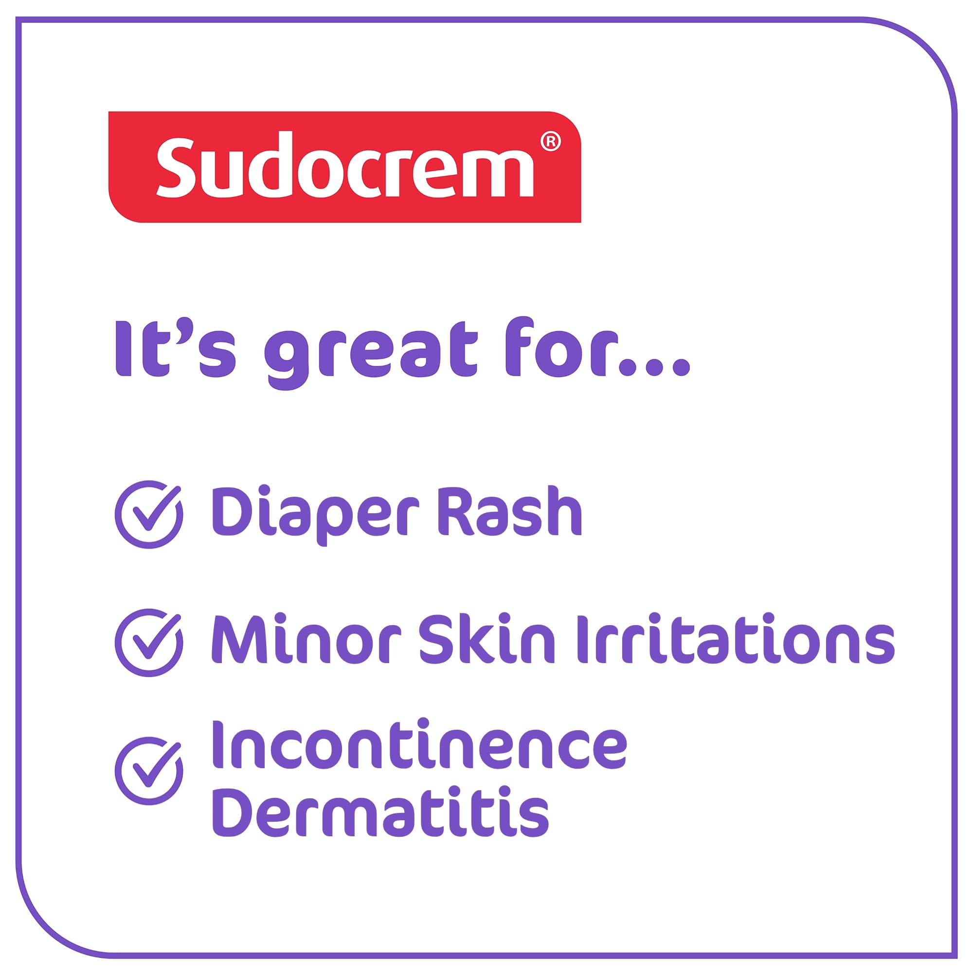 Sudocrem Diaper Rash Cream for Babies, Triple Action Zinc Oxide Baby Rash Cream, Soothing Skin Protectant for Diaper Care & Baby Skin, 4.4oz (125g)