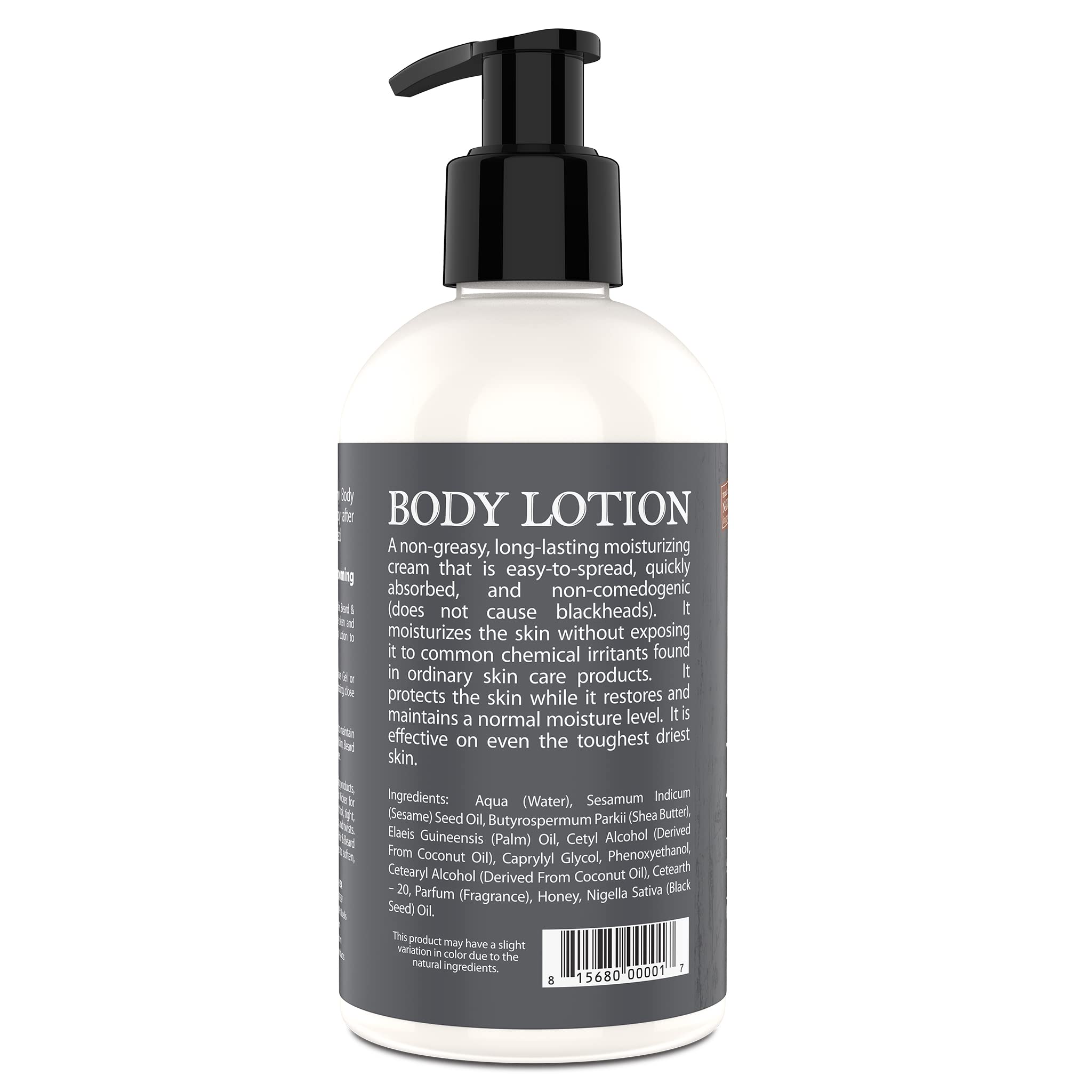 Uncle Jimmy Body Lotion for Dry Skin, Hand and Body Moisturizer Repairs Dry Skin and Retains Moisture, 8 Fl Oz