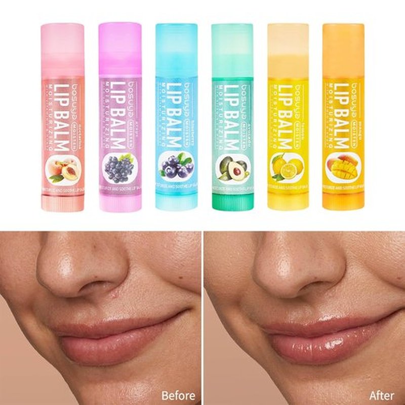 Skiennix Lip Balm Set - 6 Flavors for Gentle Hydration & All-Day Moisture | Smooth, Non-Greasy Formula