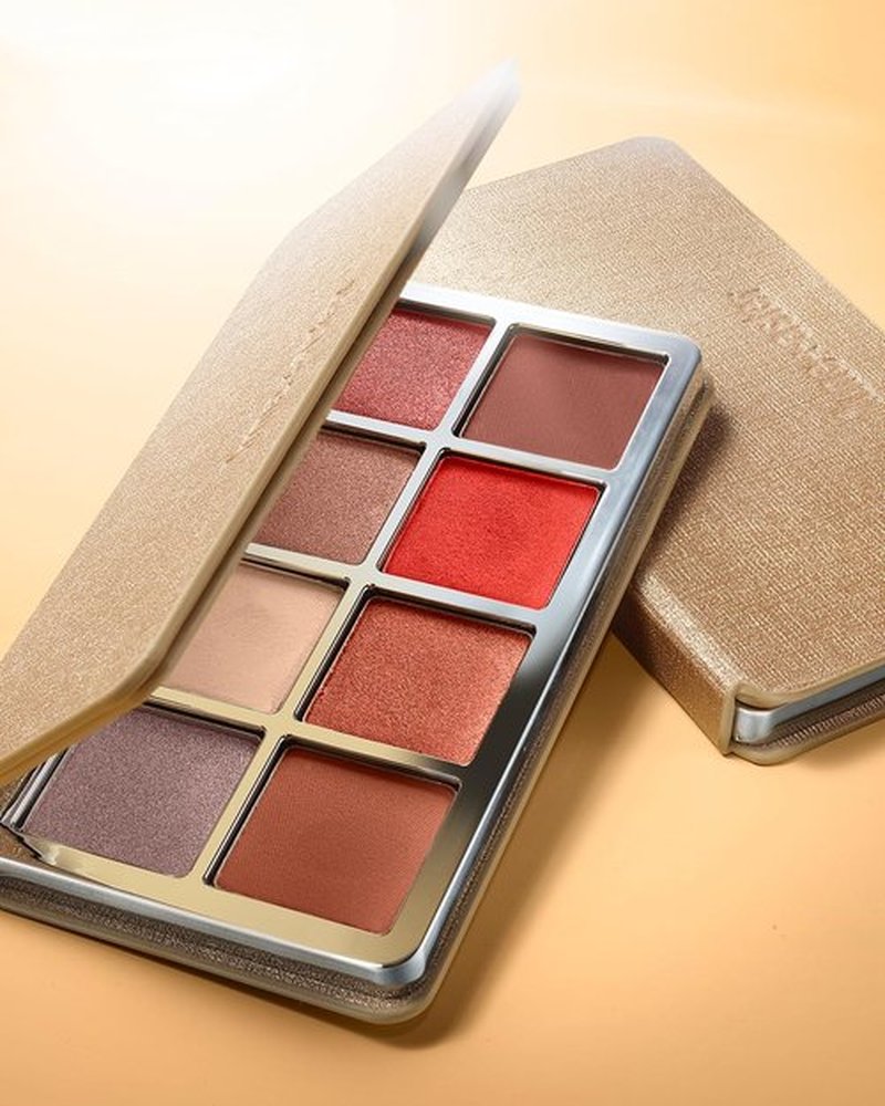 Lune+Aster Sunstone Eyeshadow Palette - Waterproof Matte & Shimmer Finish | 8 Shades with Mirror
