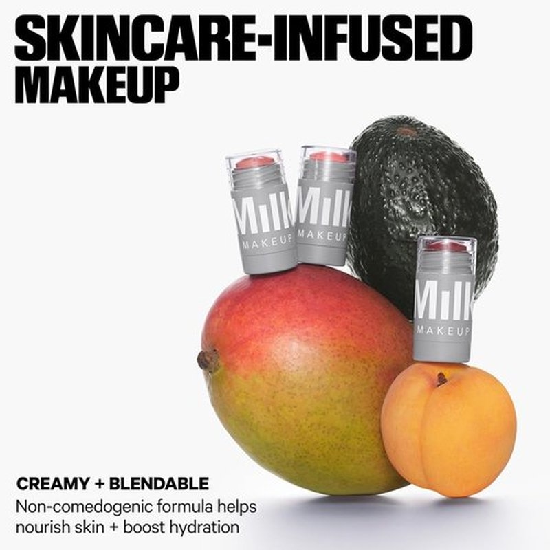 Milk Makeup Lip + Cheek Stick - Buildable Cream Blush & Lip Color with Hydrating Mango Butter - Long-Lasting Vegan Formula