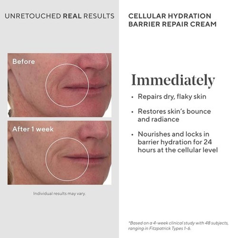 Murad Cellular Hydration Barrier Repair Cream - Nourishing Face Moisturizer with Bilberry & Omega Fatty Acids for Dry Skin - 1.7 Fl Oz