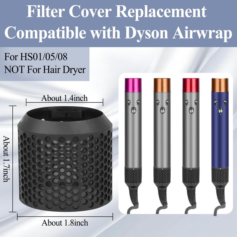 ZEPHBLOW Filter Cage Cover for Dyson Airwrap, Outer Filter Cover Attachment Replacement Compatible with Airwrap Attachment Strainer Replacement for No.969758-05
