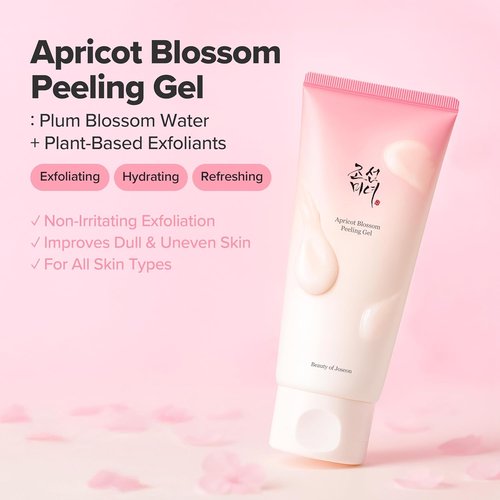 Beauty of Joseon Apricot Blossom Peeling Gel - Soft Exfoliating Face & Body Scrub for All Skin Types | 100ml (3.38 fl. oz)