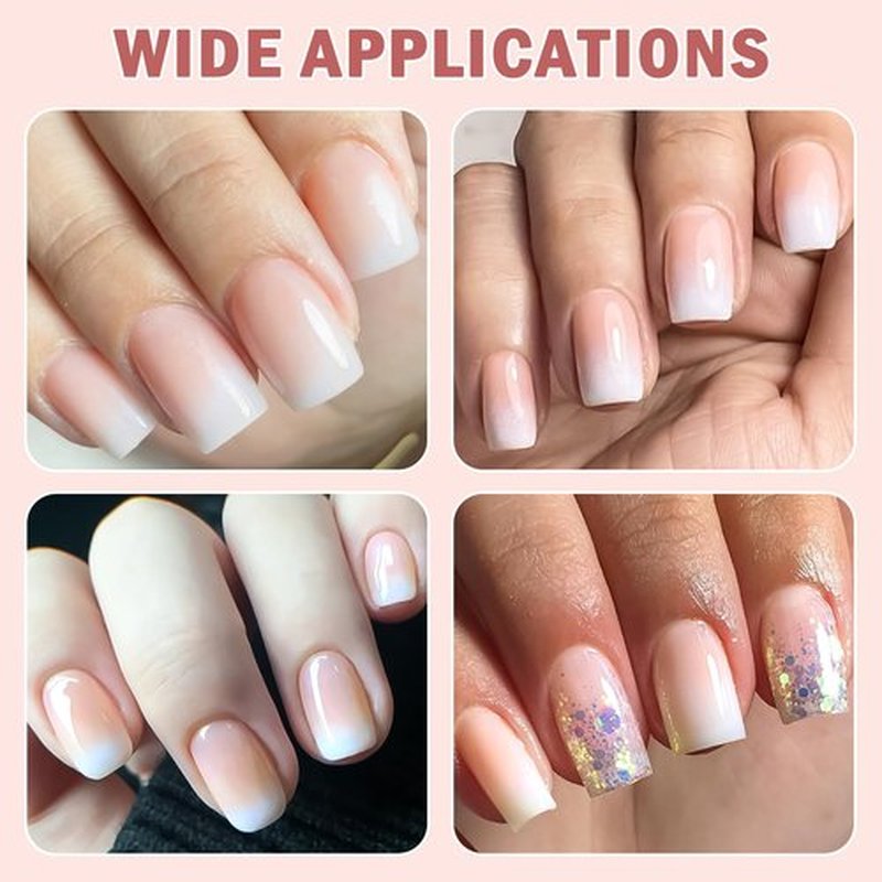 240pc Ombre Press on Nails Short Square Fake Nails with Tabs File, Square Nails Press ons Ombre Acrylic Nails Short Glue on Nails Full Cover False Artificial Stick on Nails for Women Girls