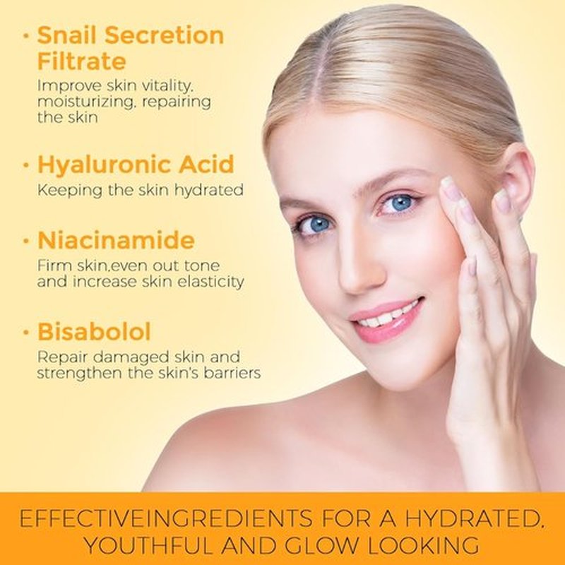 Skiennix Snail Mucin Facial Skin Care Set - Travel Size Gift Kit for Women & Teens | Perfect for Birthdays & Holidays