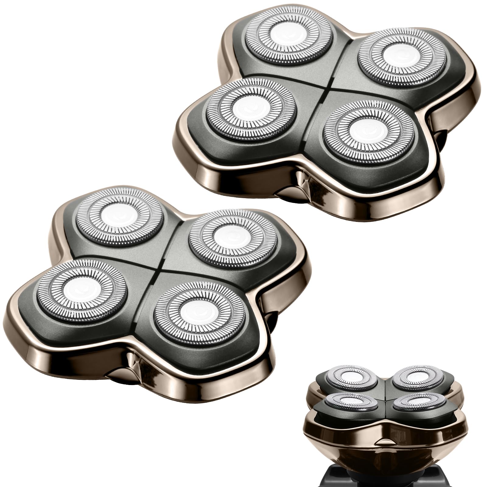 Shaver PRO 4 Head Replacement Blade for Skull shaver, 2 Pcs