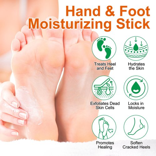 chenyayun Manuka Honey Cracked Heel Treatment Balm Stick, Dry & Cracked Foot Repair for Intensively & Deeply Moisturizing & Hydrating, Soothing, with Shea Butter, Chamomile|1.41 Oz/40 G