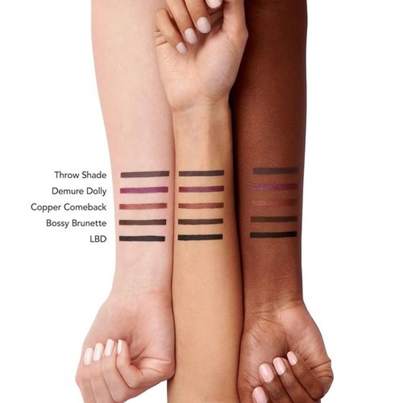 BUXOM Power Line Eyeliner - Creamy Waterproof Retractable Liner with Bladed Tip & Built-In Brush