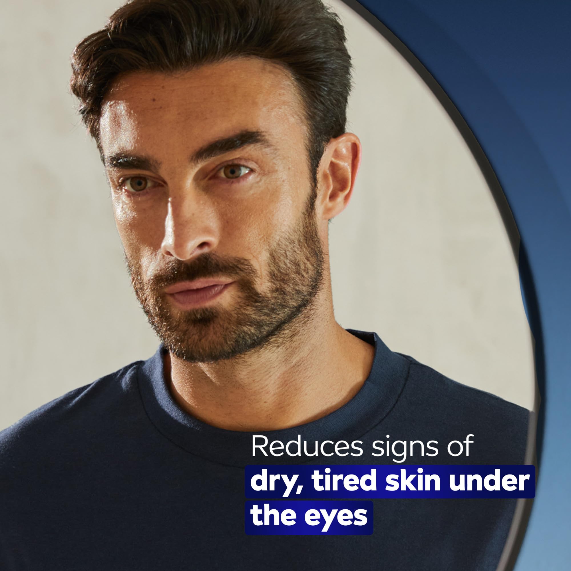 NIVEA MEN Age Defense Eye Cream with Hyaluronic Acid, 24-Hour Hydrating Under Eye Cream for Men Helps Reduce Look of Crow's Feet, Fine Lines and Dark Circles, 0.5 Fl Oz Tube