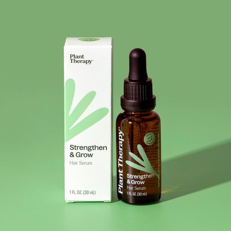 Plant Therapy Hair Therapy Strengthen & Grow Hair Repair Serum 1 oz with Argan & Castor Oil