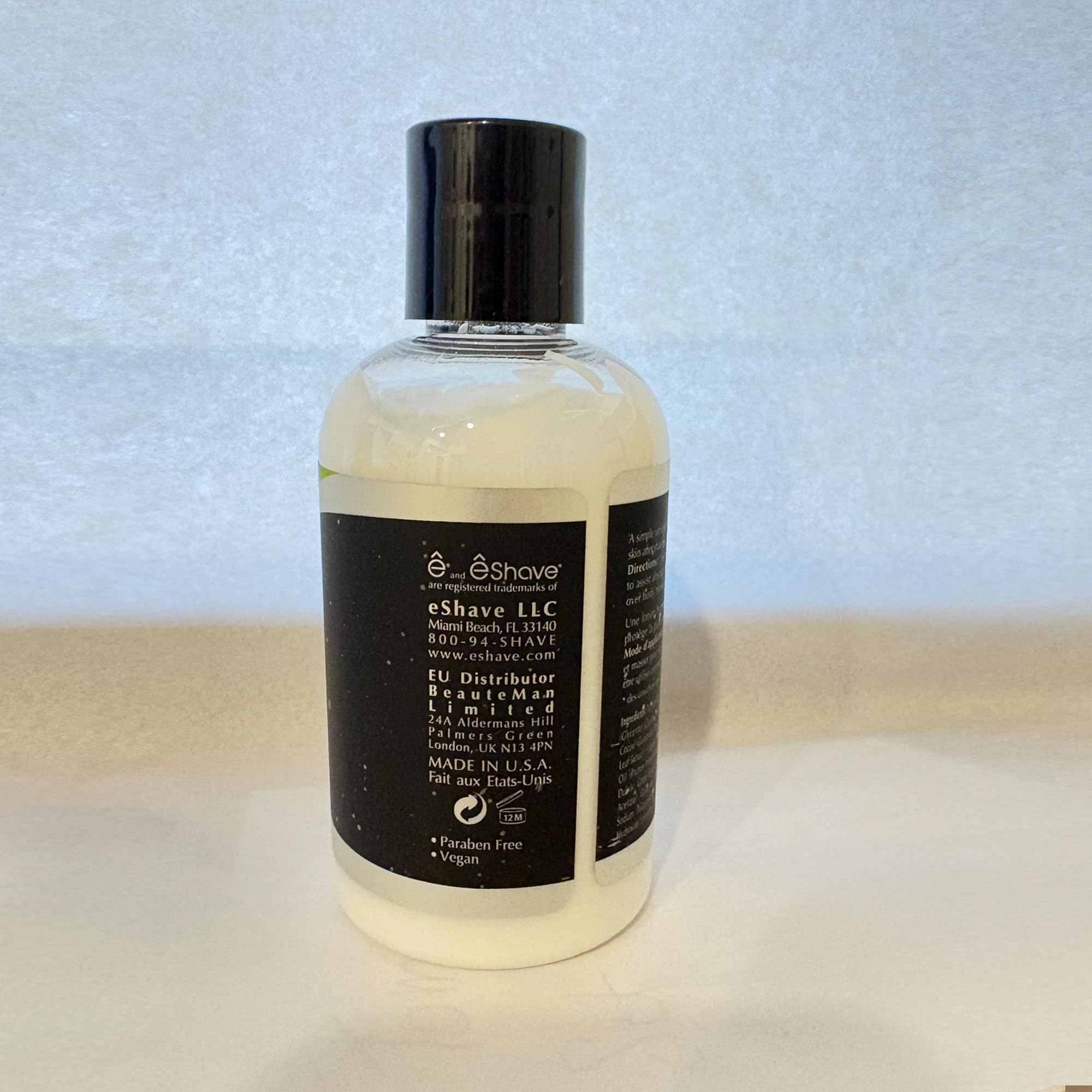 eShave Luxury After Shave Balm for Men-After Shave Lotion Soothes Razor Burn- Deep Moisturizes Skin- All-Natural Vegan After Shave Cream Energizing Verbena Lime 6 oz