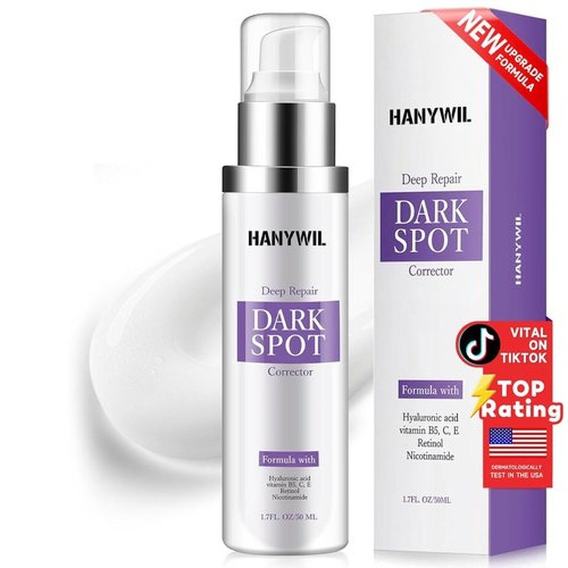 HANYWIL Dark Spot Remover Serum - Retinol & Niacinamide Formula for Melasma & Hyperpigmentation | 1.7 Fl Oz