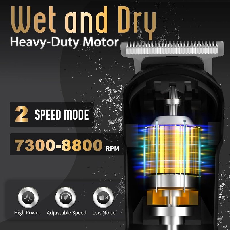 Ufree Beard Trimmer - Waterproof Electric Razor for Face, Body & Mustache | Cordless Grooming Kit