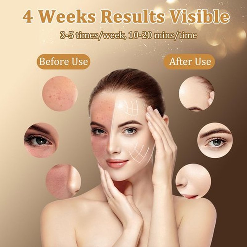 Red Light Therapy for Face, 8 Colors LED Face Mask Light Therapy with 850NM Near-Infrared, 3000 mAh Rechargeable Red Light Therapy Mask, Skin Care Device at Home and Travel for Skin Rejuvenation
