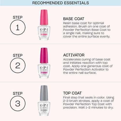 OPI Powder Perfection Clear Color Set | Color Setting Nail Dipping Powder | 1.5 oz