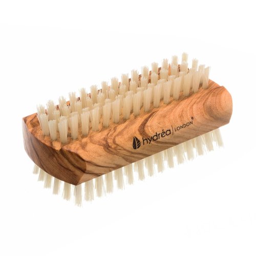 Large Olive Wood Nail Brush Natural Bristle