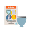 MERIDIAN - Slimmer Trimmer Replacement Blade - Ceramic Blades for Electric Body & Pubic Hair Trimmer, Sky, 1 Pack