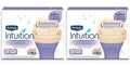 Schick Intuition Pure Nourishment Womens Razor Refills with Coconut Milk and Almond Oil