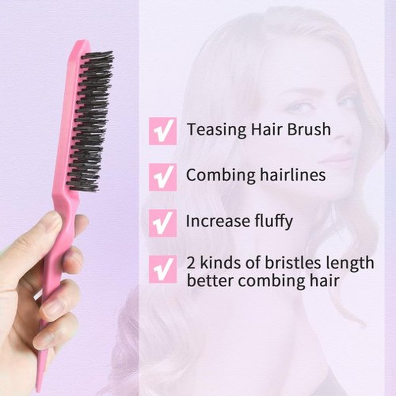 BRUSHZOO Hair Brush Set, Hair Brushes for Women Men kid Wet Dry All Hair Detangling Parting Styling