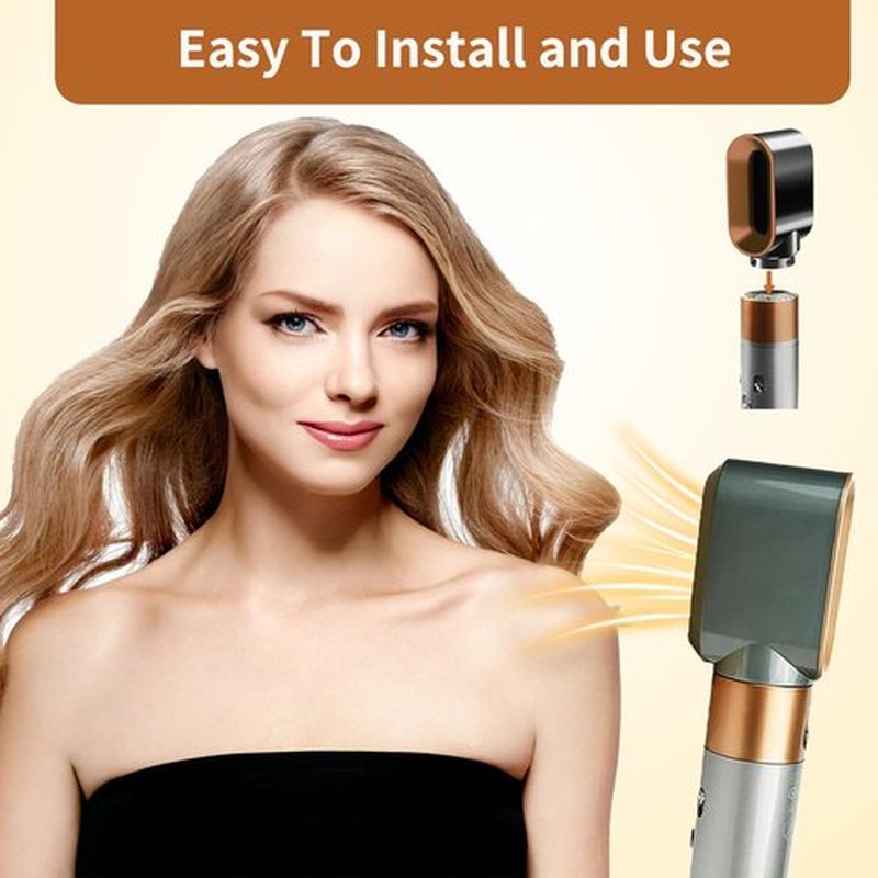 Pre-Styling Dryer Attachment for Dyson Airwrap, Nozzle Replacement Curling Barrels Hair Styler Accessories, Part No. 969759-01, Nickel/Copper