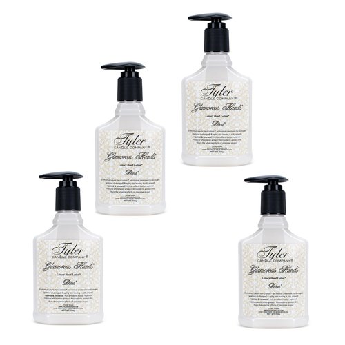 Tyler Glamorous Luxury 8 ounce Hand Lotion Pack of 4, Diva