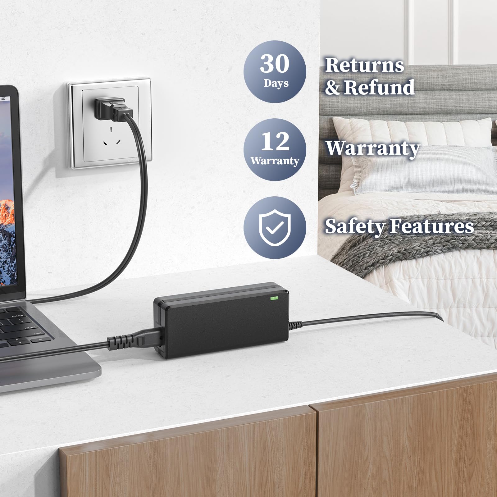 20V Charger for Theragun Elite Massage Gun Power Supply for Theragun Elite G3 G4 G3Pro G4Pro Massager AC Adapter Power Cord