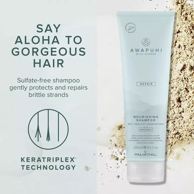 Paul Mitchell Awapuhi Wild Ginger Nourishing Shampoo - Ultra Rich, Color-Safe for Dry & Damaged Hair