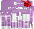 Skin Care Set,6 Pcs Anti-aging Skincare w/Korean Retinol,Hydrate, Moisturize Self Care Facial Skin Care Routine Kit Women Teen Girls Travel Skincare Gift Set,Valentines Birthday Gift for Women Her Mom