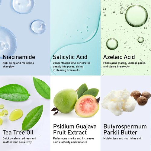 Salicylic Acid Acne Spot Treatment: Cystic Hormonal Pimple Cream for Stubborn Zits, Blemish Breakout & Post-Acne Scars - Face, Body & Back, Teens-Adults, 1.8 oz