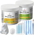 Epoxy Sculpt Clay - 2 Pound White Epoxy Putty | Strong Self-Hardening Adhesive for Sculpting & Repairing