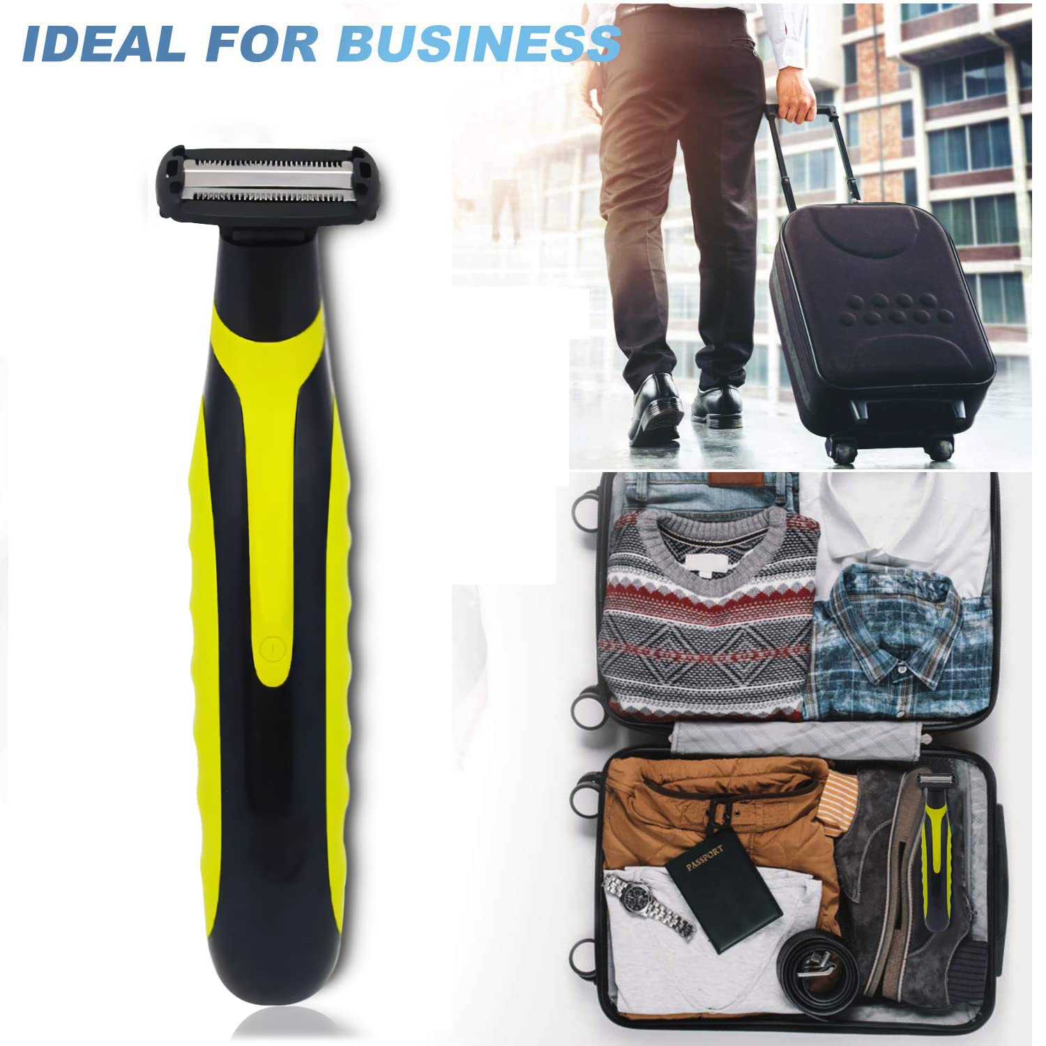 LINMEI Men's Electric Trimmer USB Rechargeable Shaving Razor Portable Close Face Shaver Painless Waterproof Wet Dry Shaver for Face Hair and Beard Style