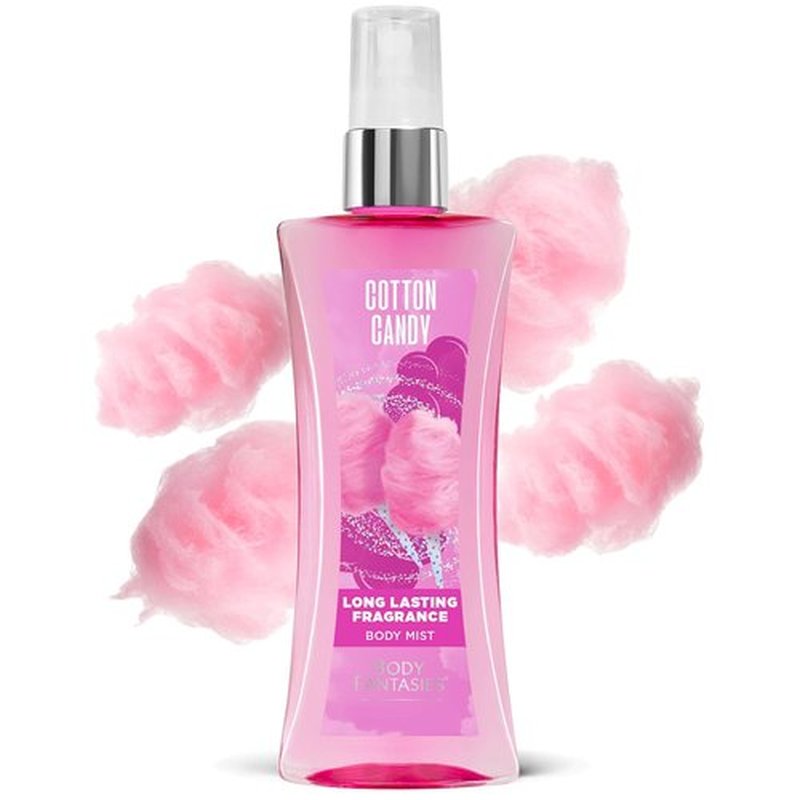 Body Fantasies Cotton Candy Fragrance Body Spray - 8 Fl Oz | Pack of 2 for All-Day Freshness