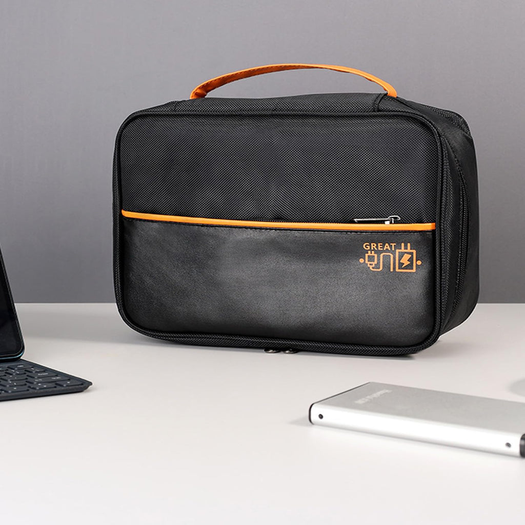 AYANICA Big Organizer Bag Electronic Devices Case Travelling Pouch for USB Charger Cable Accessories Mouse Phone SD Power Bank Earphone Organized