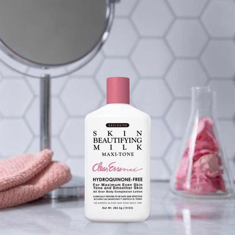 Clear Essence Exclusive Skin Beautifying Milk Hydroquinone-Free Maxi-tone Lotion - Skin Lotion for Hydrating Dry Skin - Hydrating Lotion to Hydrate Skin with Shine - (10.0 Oz.)