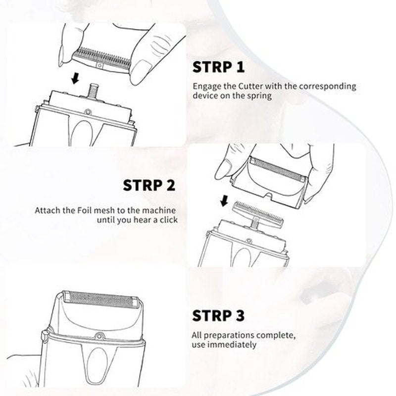 BaBylissPRO Shaver Replacement Foil & Cutter - Compatible UVFoil in Black for Precision Shaving