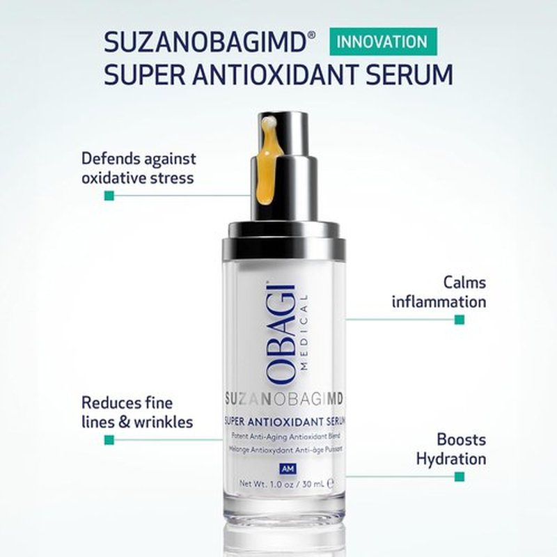SUZANOBAGIMD Super Antioxidant Serum - Reduces Fine Lines & Wrinkles, Brightens Skin Tone - 1 oz