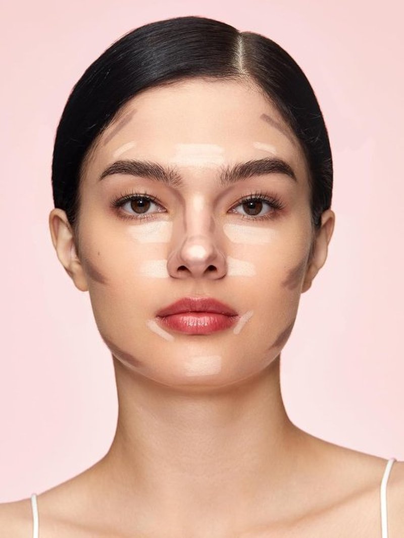 SheGlam Fine Line 2-In-1 Nose Contour & Highlight Pen - Long Lasting Waterproof Cream Bronzer & Highlighter in Umber
