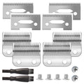 3 Pack Professional Replacement Clipper Blades,Precision 2 Holes Adjustable Hair Clipper Parts Blade for 5-Star Senior, Magic Clip, Reflections Senior