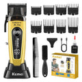 KEMEI KM-90-4 Professional Hair Clipper for Men Cord/Cordless Hair Cutting Kits, Hair & Beard Trimmer, Adjustable Blade Barber Clippers with USB Rechargeable, Gift for Men