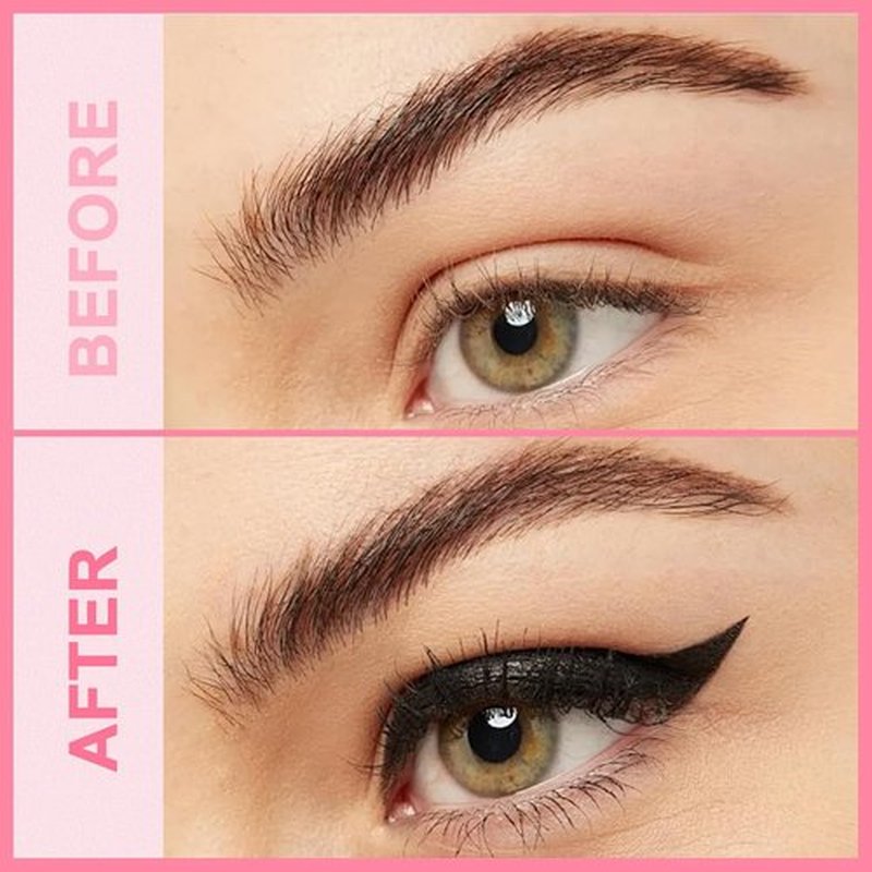 iMethod Liquid Eyeliner - Waterproof 2-in-1 Dual-Ended Liner with Precise Brush & Thick Tip | Black Matte Finish, Long-Lasting, Smudge-Proof