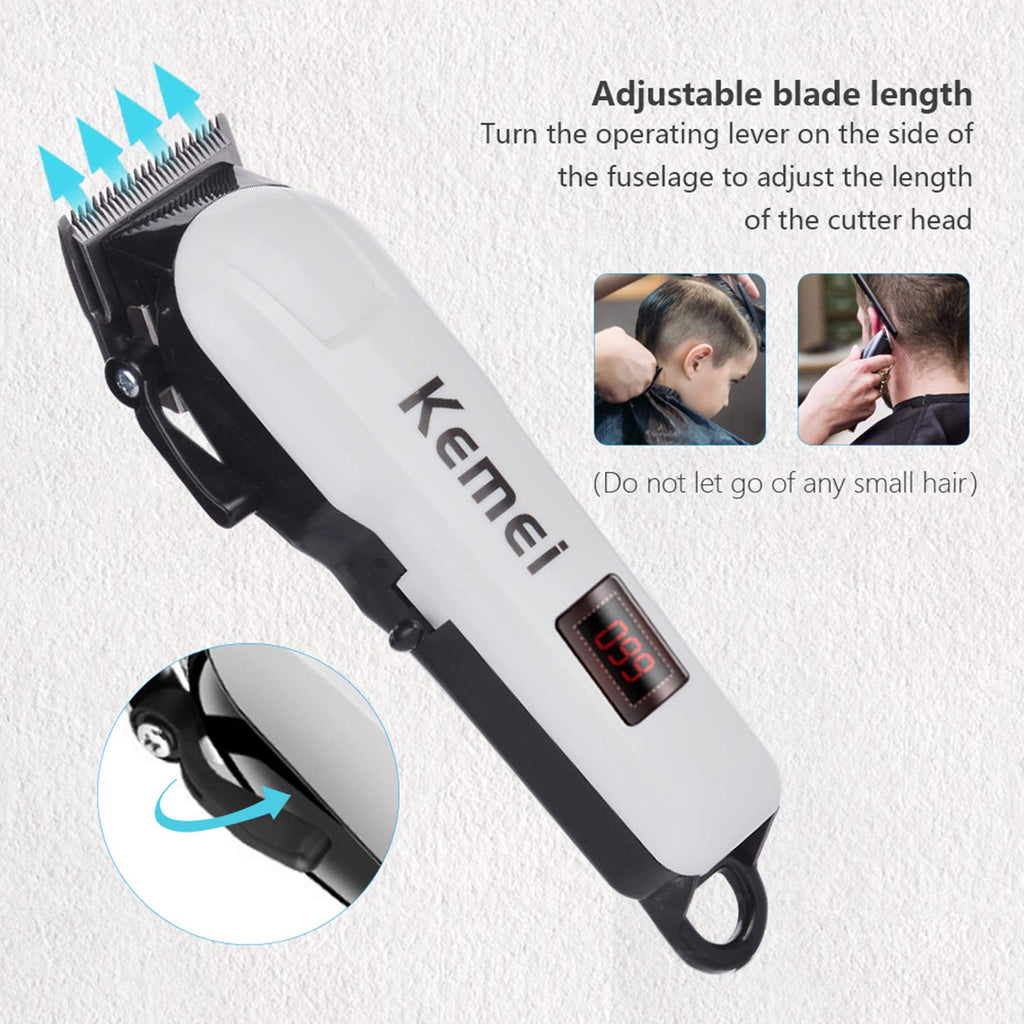 F.Lashes Hair Clippers for Men Cordless Hair Clipper Hair Cutting Kit Rechargeable Low-Noise Household Hair Trimmer for Men Clippers for Hair Cutting Professional