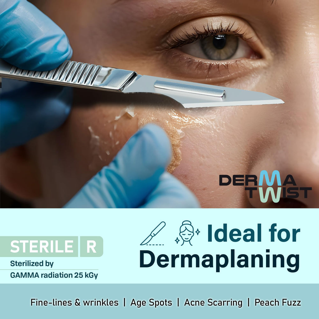 #11 Blades Pack of 100 Steril, Individually Wrapped, Scalpel Blades #11 by Derma Twist