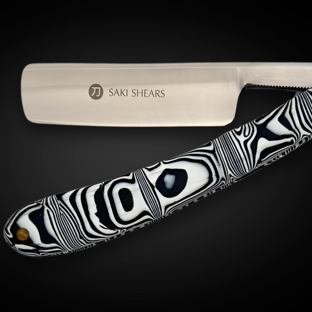 Shaving Straight Edge Razor from Saki Shears (Black)